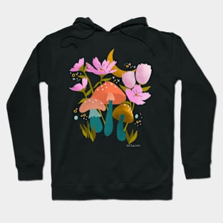 Mushrooms and Flowers Hoodie